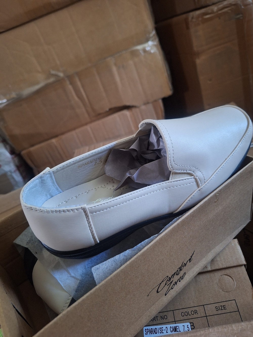 Comfort Zone Slip-On Loafer — White